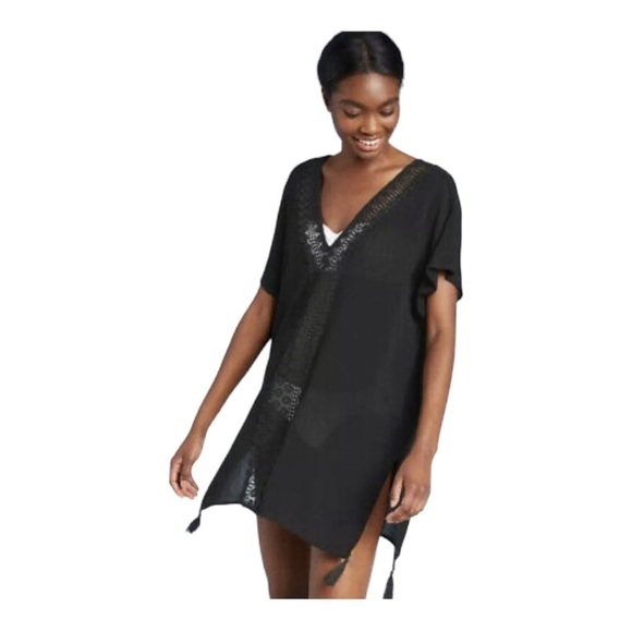 Kona Sol Women's Crochet Insert Cover Up Dress NWT - Picture 1 of 7